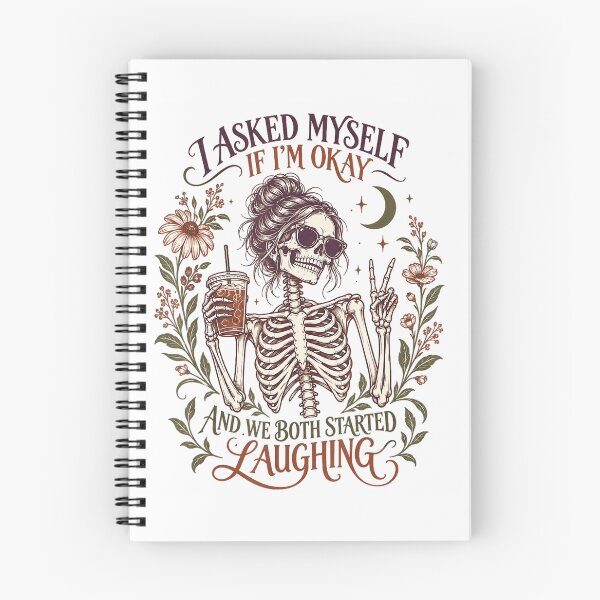 Item preview, I Asked Myself If I’m Okay Skeleton designed and sold by VioletNance.