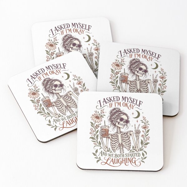 Item preview, I Asked Myself If I’m Okay Skeleton designed and sold by VioletNance.