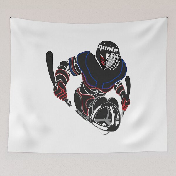 Item preview, Para Hockey Sled Player Vector Art designed and sold by CONNCOLEM.