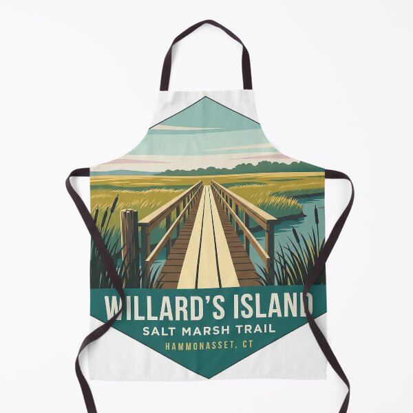 Item preview, Willard's Island Salt Marsh Boardwalk Hammonasset CT Sticker designed and sold by DetourDgn.