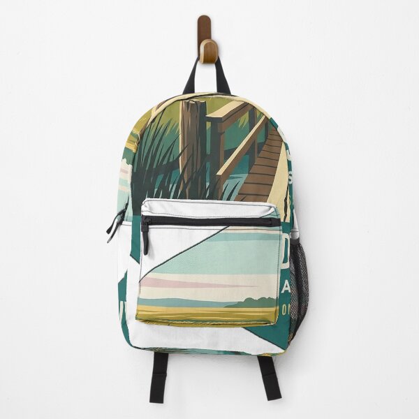 Item preview, Willard's Island Salt Marsh Boardwalk Hammonasset CT Sticker designed and sold by DetourDgn.
