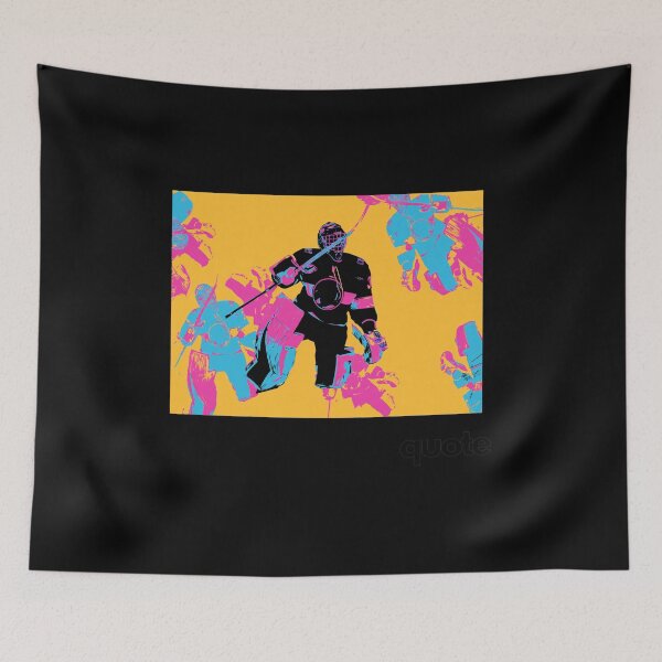 Item preview, Neon Pop Art Ice Hockey Goalie Silhouette designed and sold by CONNCOLEM.
