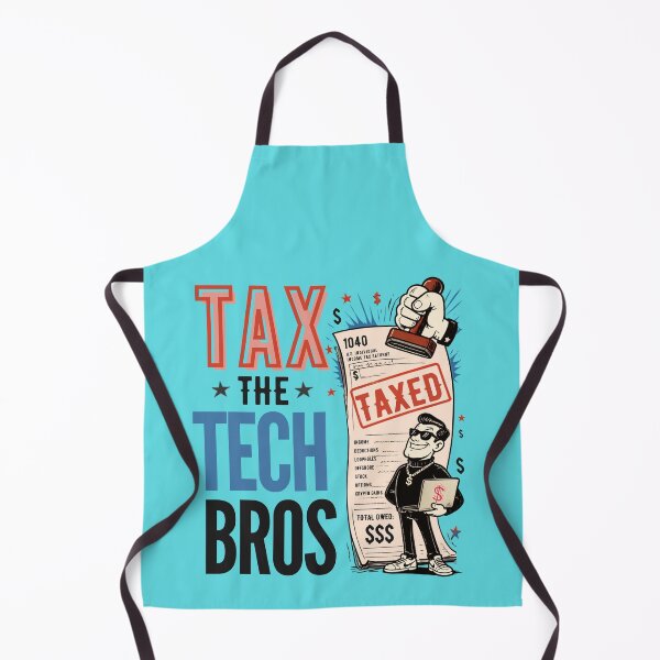 Item preview, Tax The Tech Bros Vintage Cartoon designed and sold by SeaChangeDesign.