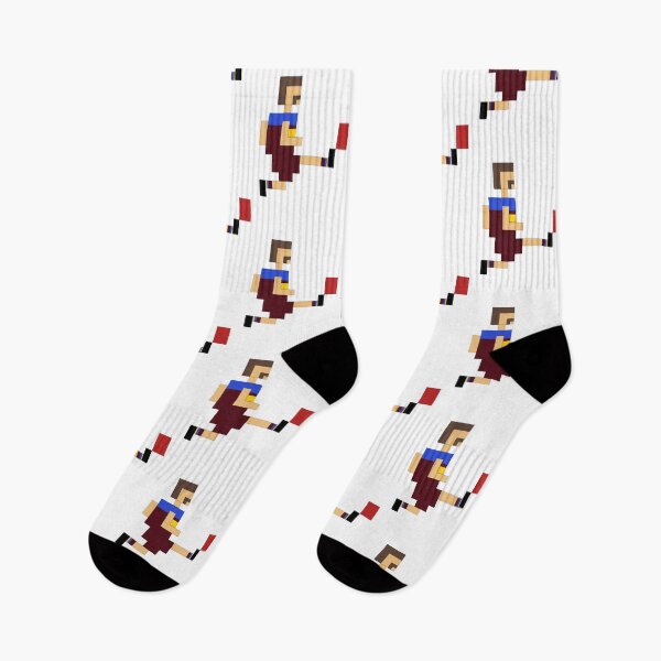 Item preview, Square Brisbane Footballer Kicking Football designed and sold by famousflies313.