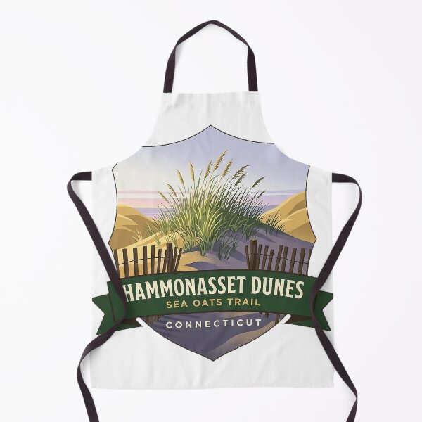 Artikelvorschau, Hammonasset Dunes Sea Oats Trail Connecticut Heraldic Sticker entworfen und verkauft von DetourDgn.