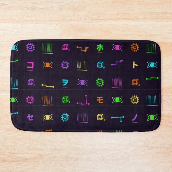 Item preview, Cyberpunk Matrix Code Katakana Tech Seamless Pattern designed and sold by KungPowUnicorn.