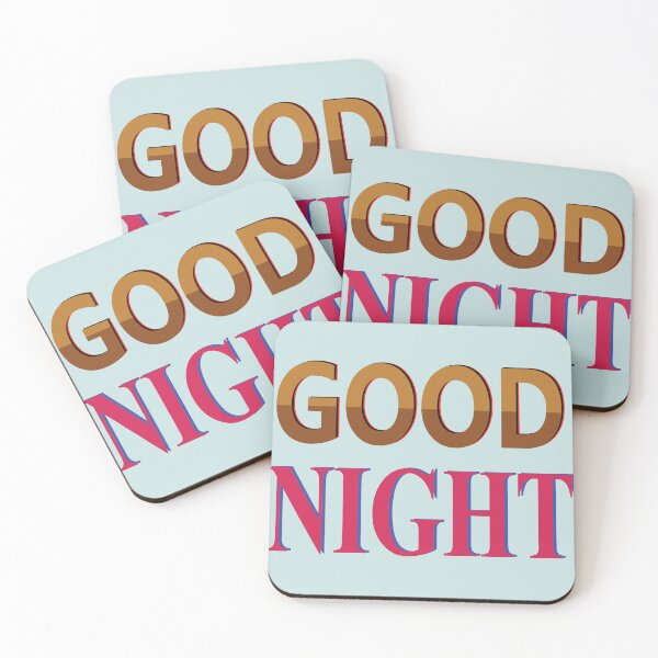 Item preview, Good Night Retro Typography Design designed and sold by Mdjahirulsk.
