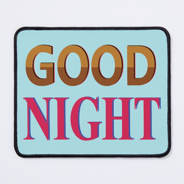 Item preview, Good Night Retro Typography Design designed and sold by Mdjahirulsk.