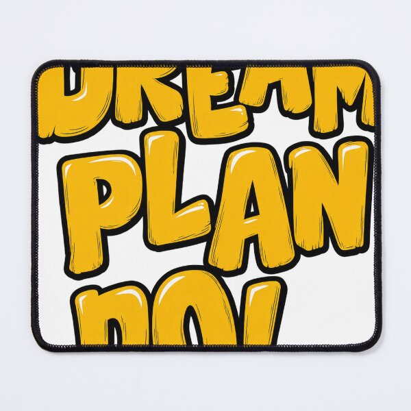 Item preview, Dream Plan Do – Bold Motivational Typography Design designed and sold by CreativeNest Prints.