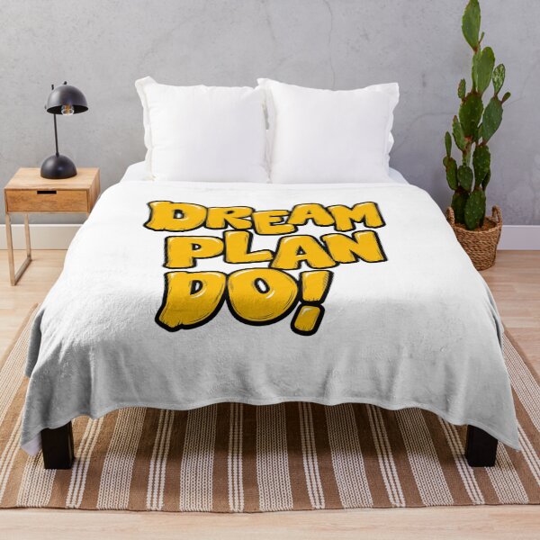 Item preview, Dream Plan Do – Bold Motivational Typography Design designed and sold by CreativeNest Prints.