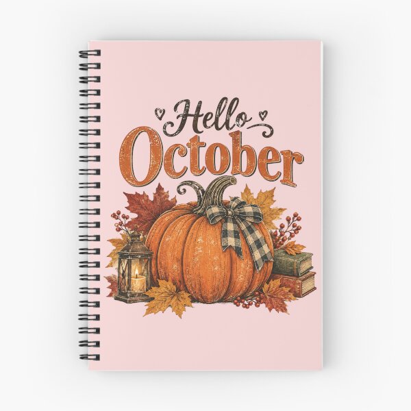Item preview, Hello October Vintage Pumpkin – Cozy Autumn Fall Harvest Design designed and sold by Sanika arts .