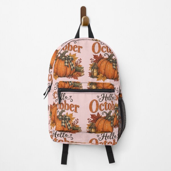 Item preview, Hello October Vintage Pumpkin – Cozy Autumn Fall Harvest Design designed and sold by Sanika arts .