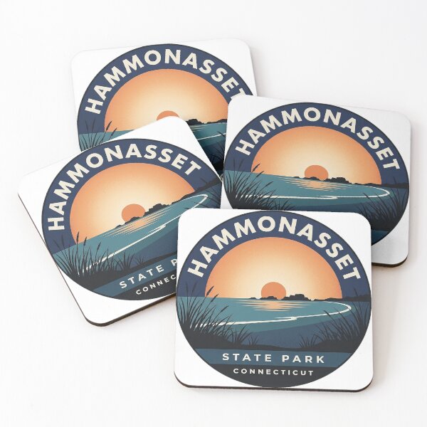 Item preview, Hammonasset Beach State Park Connecticut Blue Hour Circular Sticker designed and sold by DetourDgn.