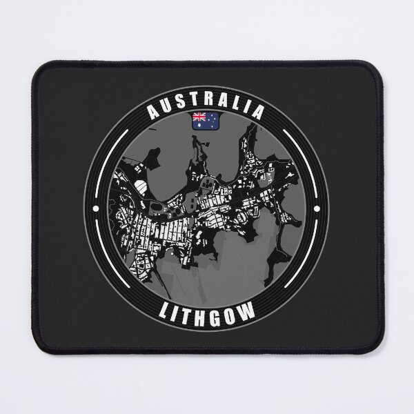 Item preview, Lithgow Australia City Map  designed and sold by Thistle-TShop.
