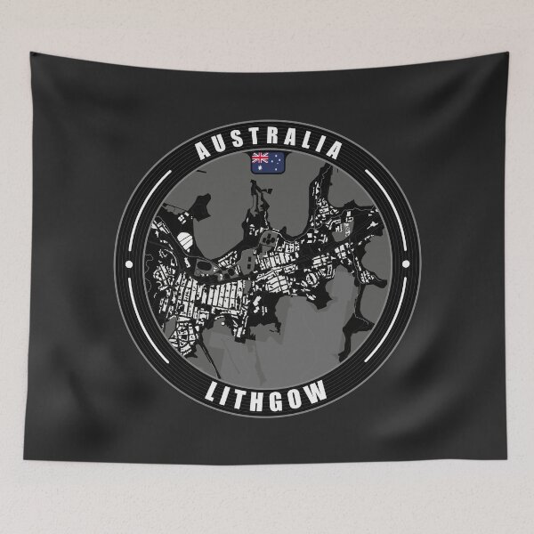 Item preview, Lithgow Australia City Map  designed and sold by Thistle-TShop.
