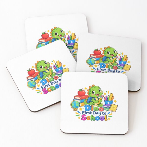 Item preview, Dino's First Day at School Cute Dinosaur Sticker designed and sold by lailakhalaf.