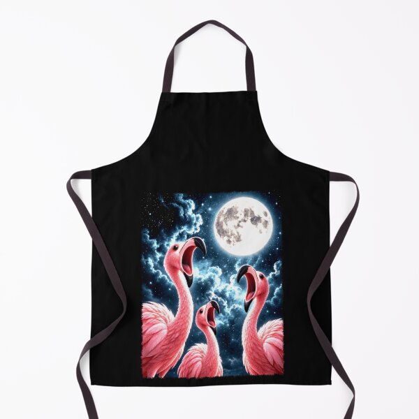 Item preview, Surreal Flamingos Under a Full Moon designed and sold by elderberry.