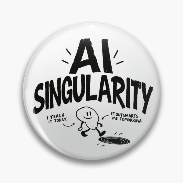 Item preview, AI Singularity – Friendly Robot Crossing the Future designed and sold by zzz888.