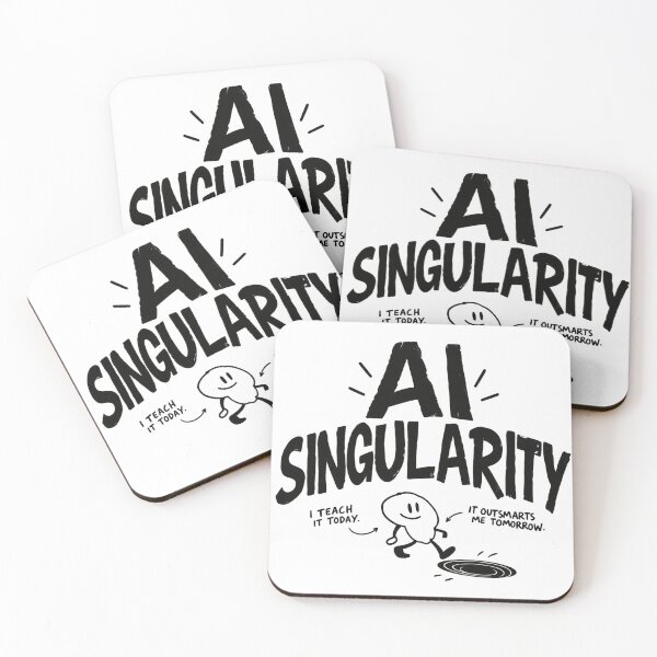 Item preview, AI Singularity – Friendly Robot Crossing the Future designed and sold by zzz888.