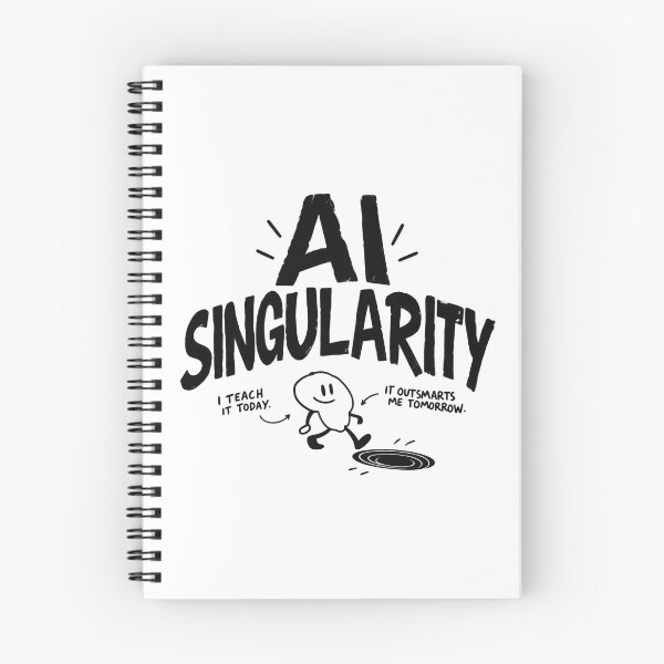 Item preview, AI Singularity – Friendly Robot Crossing the Future designed and sold by zzz888.
