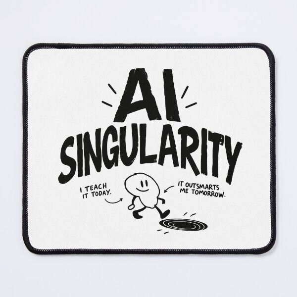 Item preview, AI Singularity – Friendly Robot Crossing the Future designed and sold by zzz888.