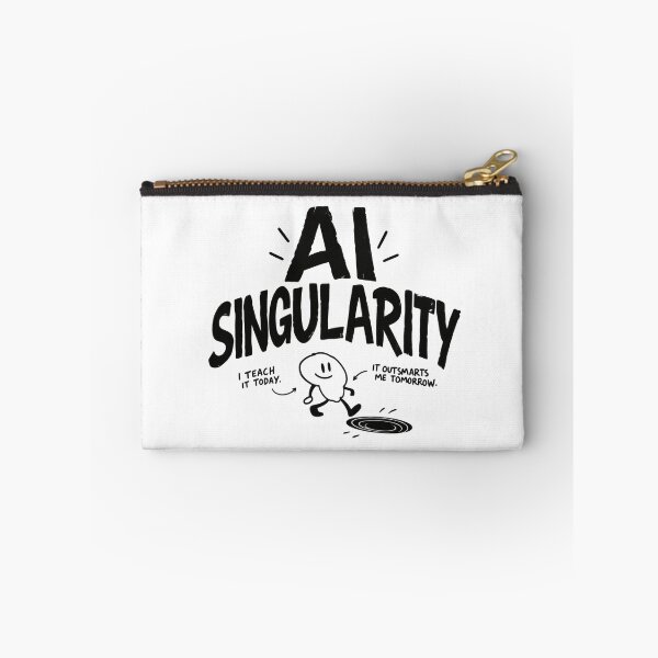 Item preview, AI Singularity – Friendly Robot Crossing the Future designed and sold by zzz888.
