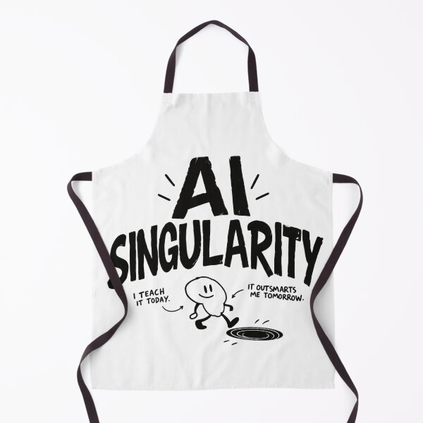 Item preview, AI Singularity – Friendly Robot Crossing the Future designed and sold by zzz888.