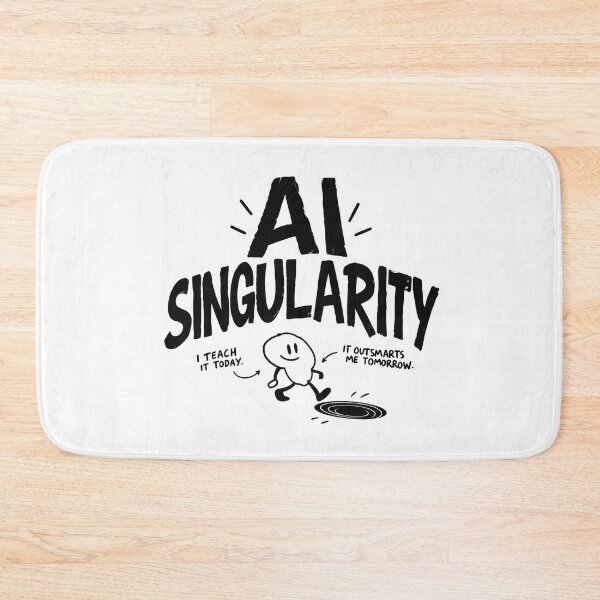 Item preview, AI Singularity – Friendly Robot Crossing the Future designed and sold by zzz888.