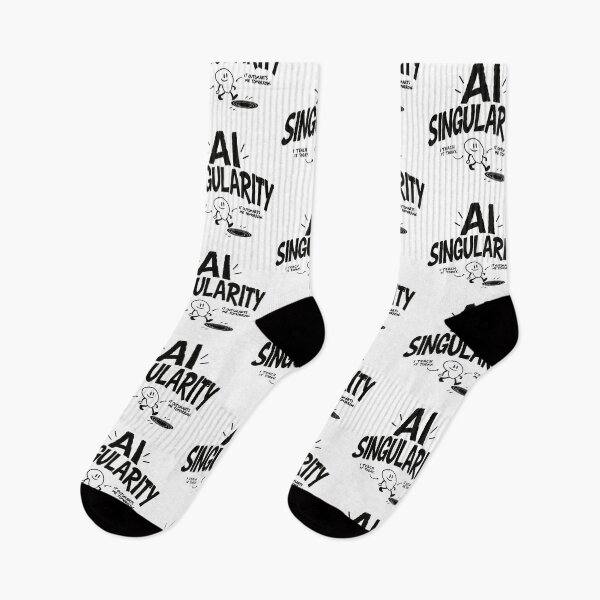 Item preview, AI Singularity – Friendly Robot Crossing the Future designed and sold by zzz888.