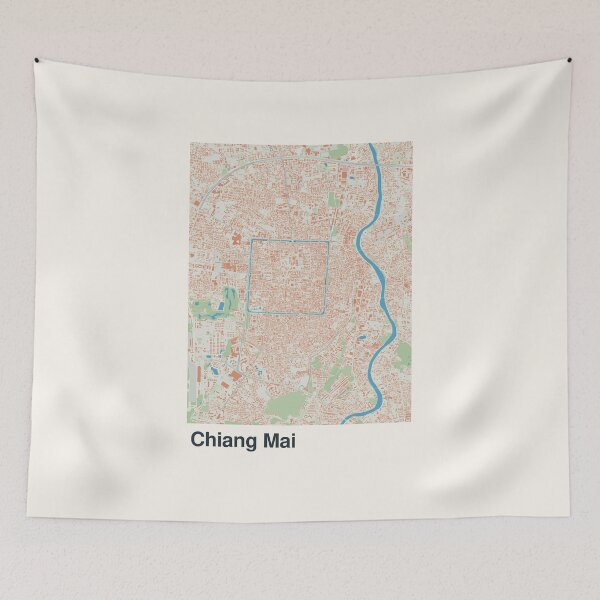 Item preview, Chiang Mai Minimalistic Map Art designed and sold by MapsNerd.