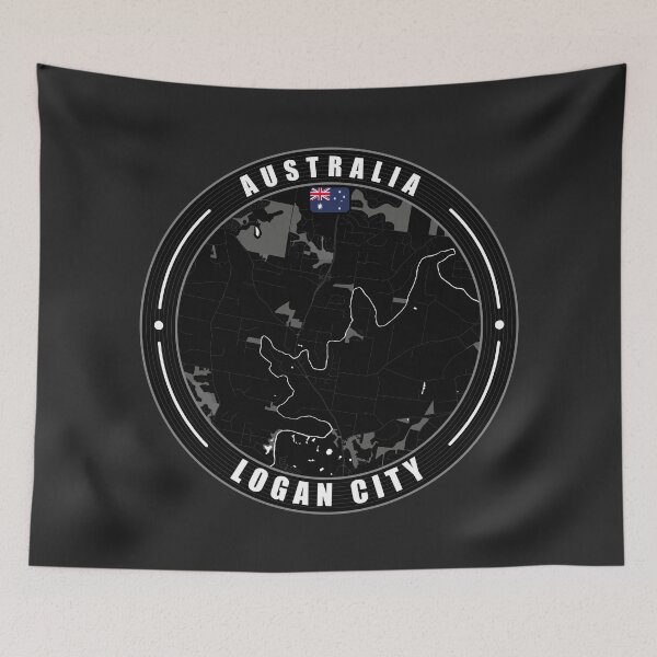 Item preview, Logan City Australia City Map  designed and sold by Thistle-TShop.