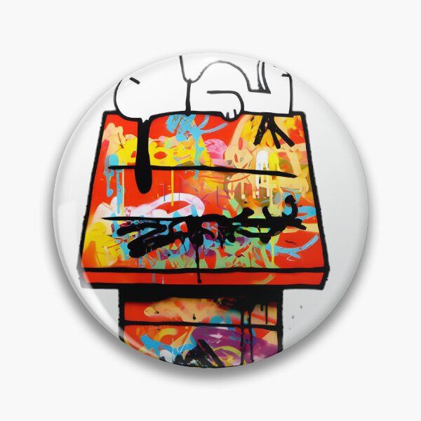 Item preview, Snoopy Inspired Graffiti Art on House Wall Design designed and sold by loui27.