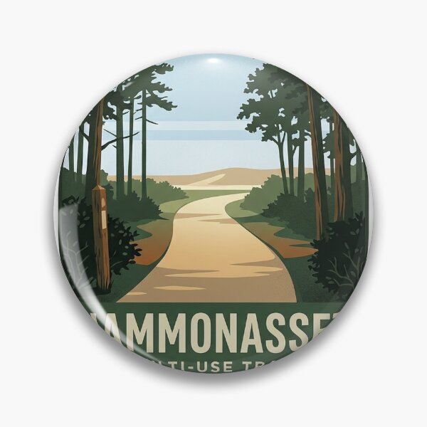 Item preview, Hammonasset Beach Multi-Use Trail Connecticut Vintage Sticker designed and sold by DetourDgn.