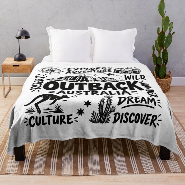 Item preview, Outback Australia Explore Adventure Hand Lettered Travel Design designed and sold by Yellowriversss.