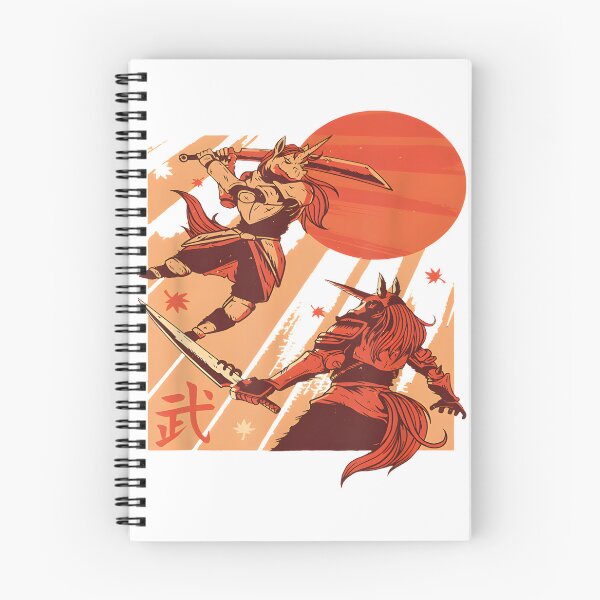 Item preview, Samurai Unicorn Ninja Japanese Warrior Fantasy Fighter Illustration designed and sold by gyianas.