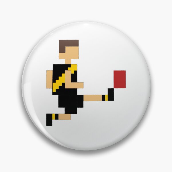 Item preview, Square Richmond Footballer Kicking Football designed and sold by famousflies313.