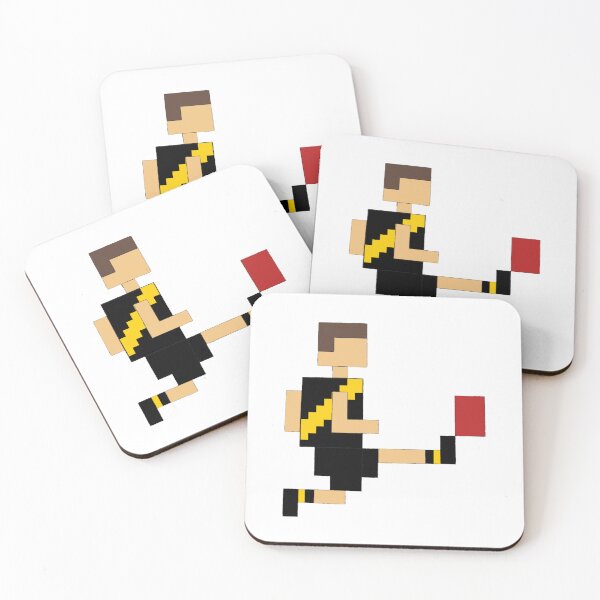 Item preview, Square Richmond Footballer Kicking Football designed and sold by famousflies313.