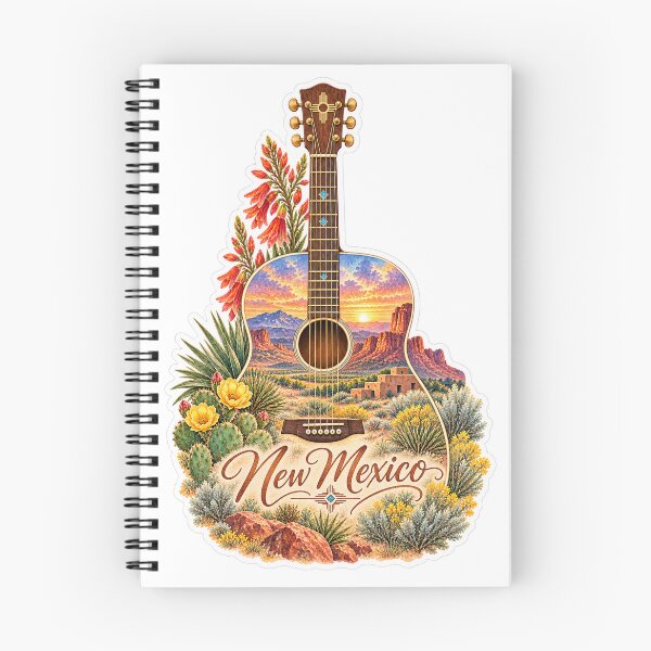 Item preview, New Mexico Land of Enchantment Guitar designed and sold by Whimspired By Paxx.