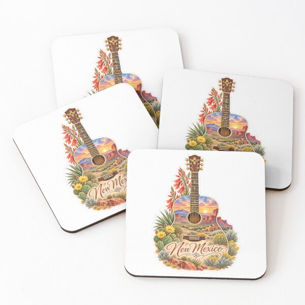Item preview, New Mexico Land of Enchantment Guitar designed and sold by Whimspired By Paxx.