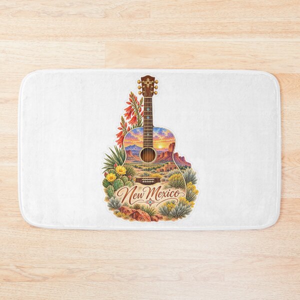 Item preview, New Mexico Land of Enchantment Guitar designed and sold by Whimspired By Paxx.