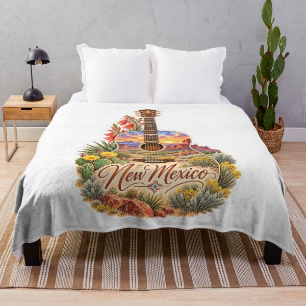Item preview, New Mexico Land of Enchantment Guitar designed and sold by Whimspired By Paxx.