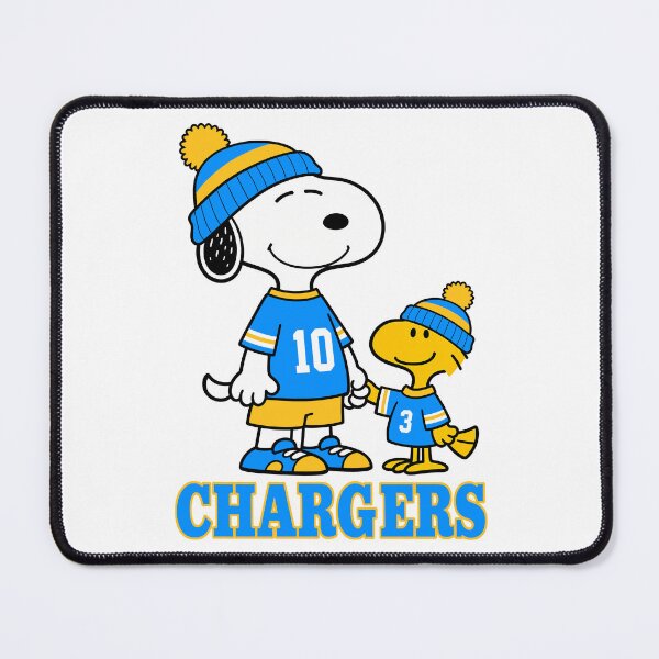 Item preview, Snoopy & Woodstock Los Angeles Chargers Football Retro F199 designed and sold by GLUVY-THEME.