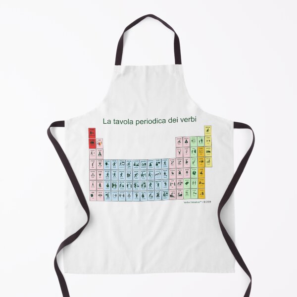 Item preview, A playful visual periodic table of Italian verbs - green letters designed and sold by VerbaDidactica.