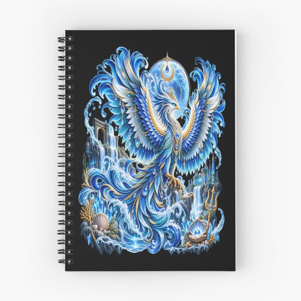 Item preview, Water Phoenix – Ocean Fantasy Bird of Rebirth designed and sold by TroviTutto.