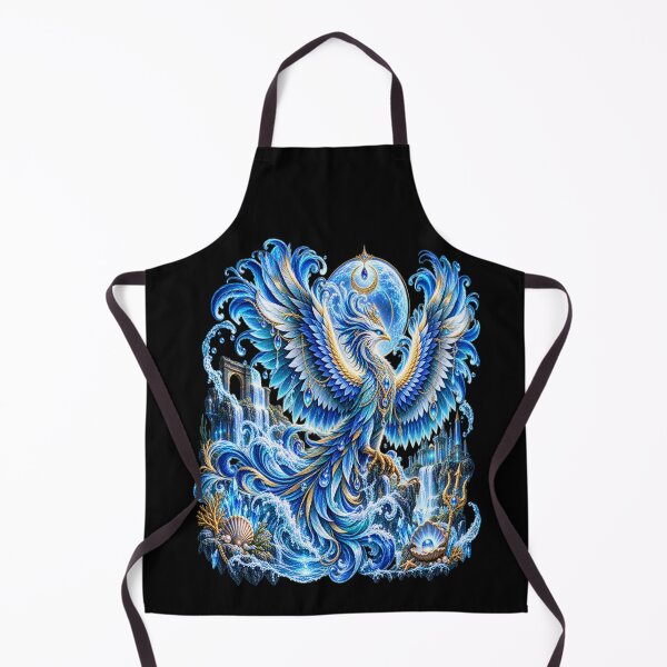 Item preview, Water Phoenix – Ocean Fantasy Bird of Rebirth designed and sold by TroviTutto.