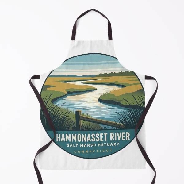 Item preview, Hammonasset River Salt Marsh Estuary Connecticut Sticker designed and sold by DetourDgn.