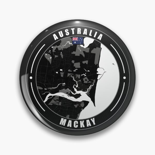 Item preview, Mackay Australia City Map designed and sold by Thistle-TShop.