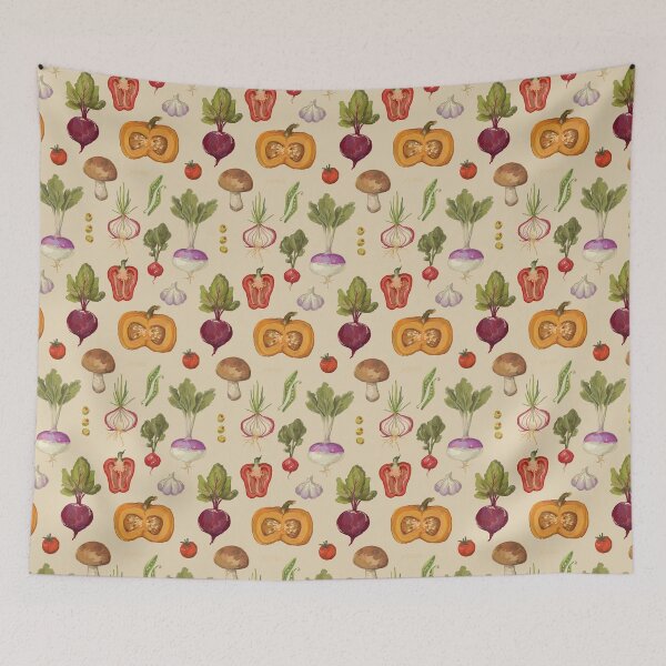 Item preview, Veggies Repeating Pattern designed and sold by Jemjemalulu.
