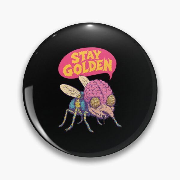 Item preview, Stay Golden Brain Fly Surreal Art designed and sold by GLORIARNICA.