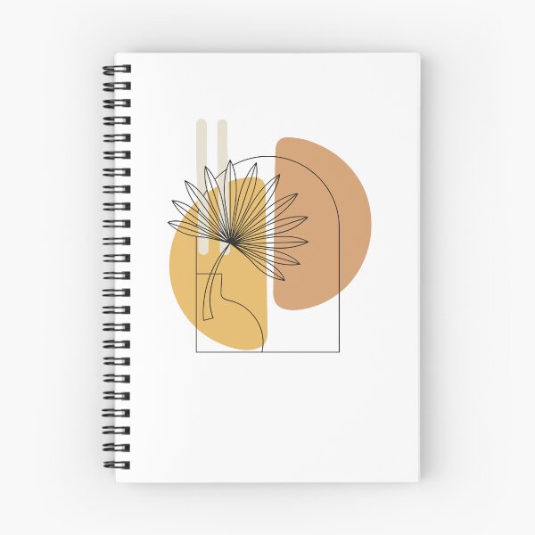 Item preview, Abstract Boho Palm Leaf Art Mid Century Terracotta Arch Print designed and sold by DoodleIntricate.